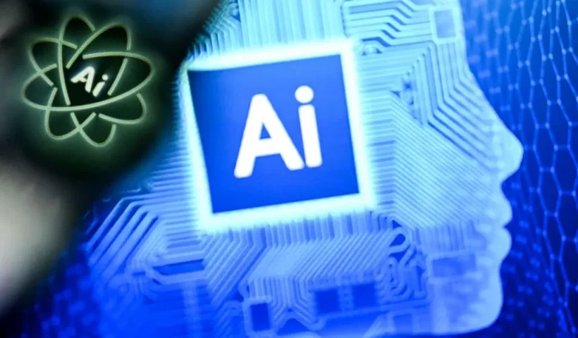 A photo taken on January 2, 2025 shows the letters AI for Artificial Intelligence on a laptop screen (R) next to the logo of the Chat AI application on a smartphone screen in Frankfurt am Main, western Germany. (Photo by Kirill KUDRYAVTSEV / AFP) (Photo by KIRILL KUDRYAVTSEV/AFP via Getty Images)