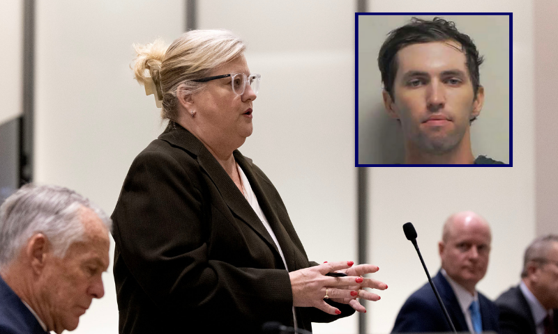Defense attorney Kathryn Nester, who is representing Tyler Robinson, the man accused of killing Charlie Kirk at Utah Valley University, speaks during a waiver hearing in Utah County Court on September 29, 2025 in Provo, Utah. (Photo by Laura Seitz-Pool/Getty Images)