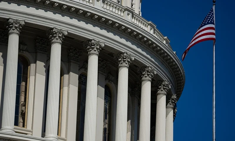 WASHINGTON, DC - SEPTEMBER 9: An exterior view of the U.S. Capitol on September 9, 2024 in Washington, DC. Members of the Senate and U.S. House of Representatives return to the Nation's capitol, following their August recess. (Photo by Kent Nishimura/Getty Images)