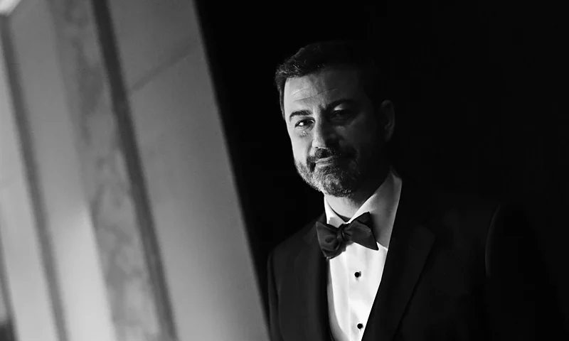 HOLLYWOOD, CA - JUNE 07: (EDITORS NOTE: Image has been shot in black and white. Color version not available.) Jimmy Kimmel attends the American Film Institute's 46th Life Achievement Award Gala Tribute to George Clooney at Dolby Theatre on June 7, 2018 in Hollywood, California. 390073 (Photo by Emma McIntyre/Getty Images for Turner)