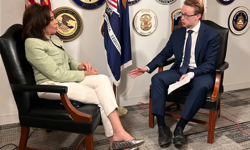 United States Attorney for the District of Colombia, Judge Jeanine Pirro, with OAN’s Daniel Baldwin after their exclusive interview on October 9, 2025. (Photo courtesy: OAN)